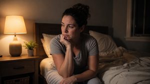 Person awake late at night, one of the everyday signs of cocaine use family members notice first
