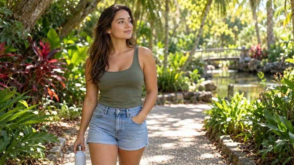 Young woman taking a quiet break outdoors while considering her health and stimulant use.