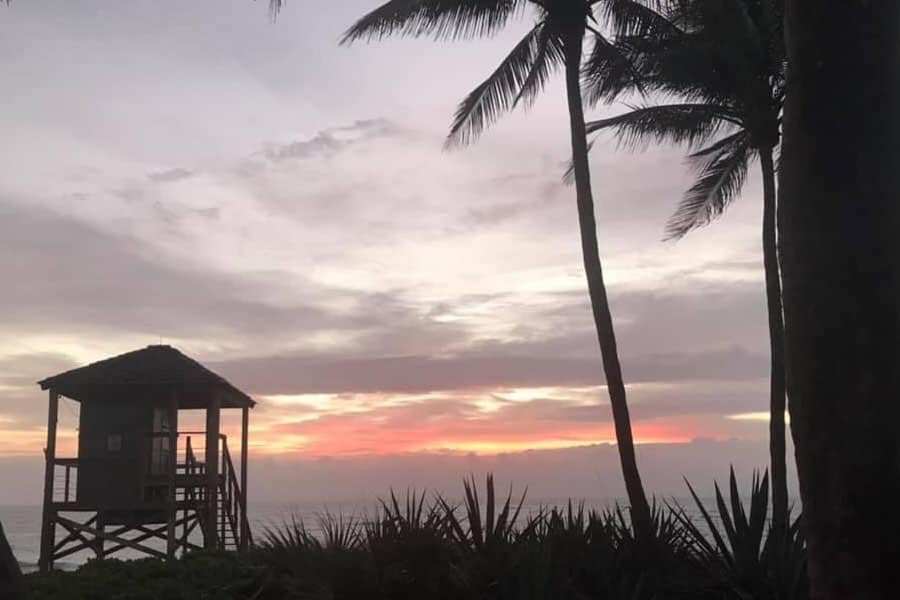 Simple Path Recovery - Sunrise at Deerfield Beach - Purple & Pink Sky