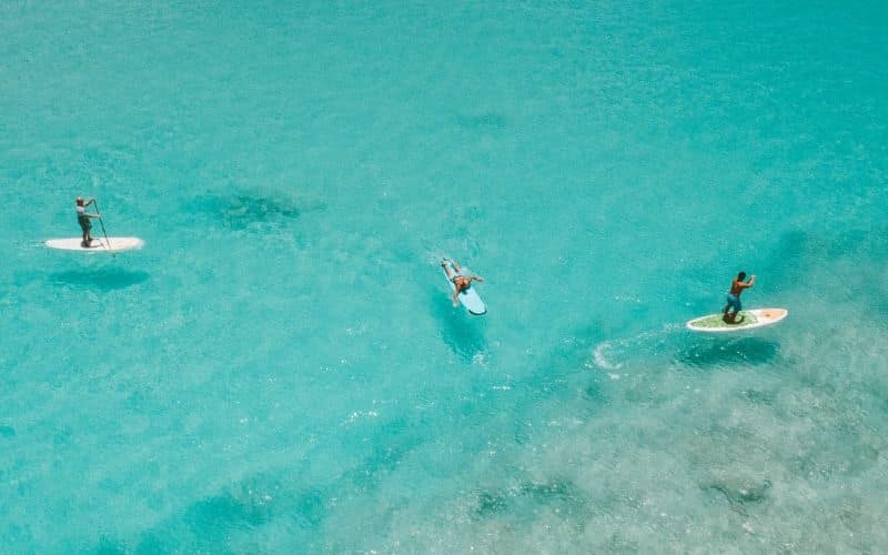 People Paddleboarding in the Ocean at Substance Abuse Treatment in Pompano Beach