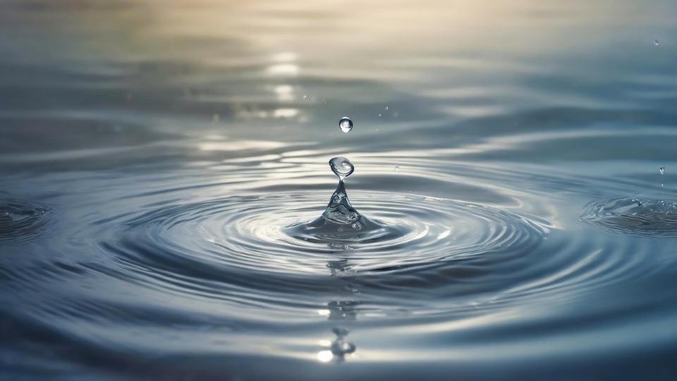a ripple in the water symbolizing how your addiction affects others.