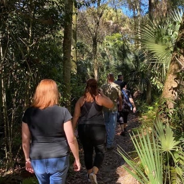 A few Members Going on a Nature Walk on the Beach - Simple Path Recovery