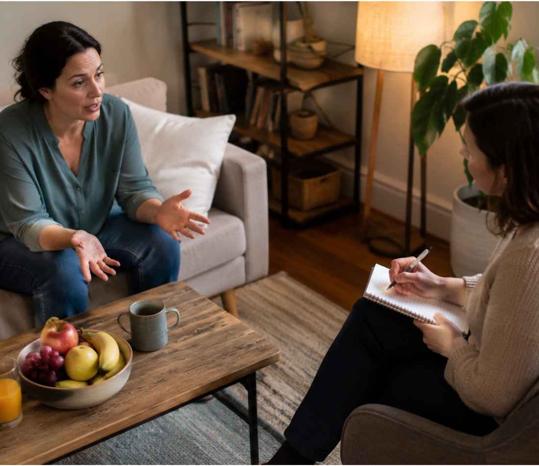 nutrition counseling helps you replace empty meals of alcohol calories with healthy food to promote recovery