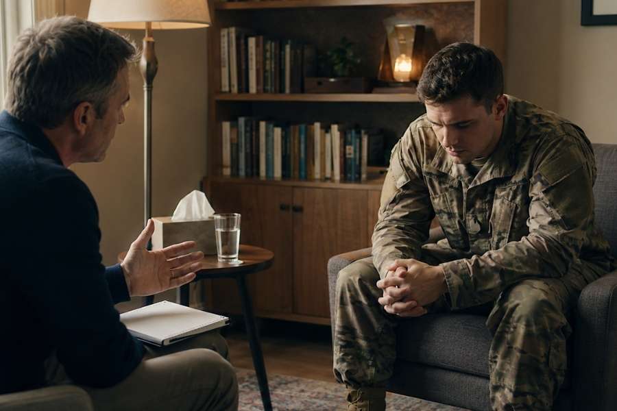 trauma-informed therapy can help those suffering from PTSD like military members
