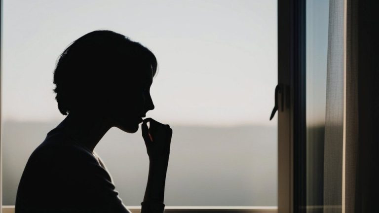 What Is Partial Hospitalization Like A Day-by-Day Look a hero image of a woman thinking by a window.